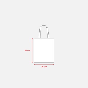 ON™ Geantă mini shopper din bumbac reciclat natural 140 g/m2 cu mânere colorate - Img 9