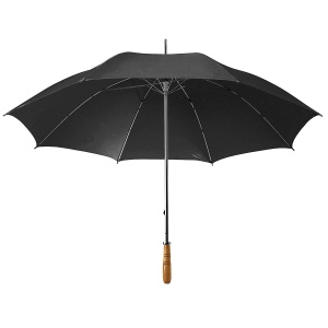 ON™ Golf umbrella with steel shaft and straight wood handle
