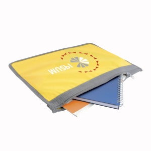ON™ 420D polyester brief folder, zip closure