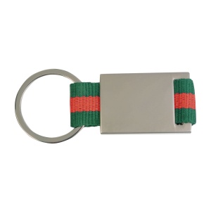 ON™ Metal and nylon key ring in a black box