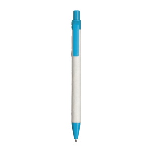 ON™ Recycled paper snap pen with coloured PLA details