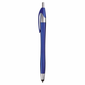 ON™ Plastic snap pen with touchscreen rubber tip