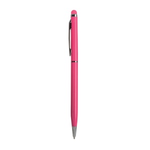 ON™ Twist pen with metal clip and barrel, and matching touchscreen rubber tip