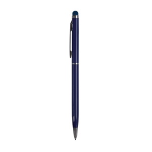 ON™ Twist pen with metal clip and barrel, and matching touchscreen rubber tip