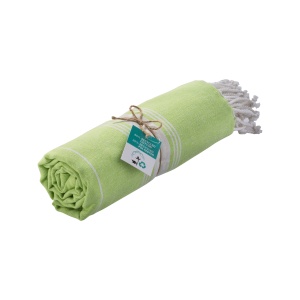 ON™ Recycled cotton fringed beach towel