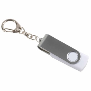 ON™ Rotatable, 8 GB, rubberised ABS/metal pen drive. Upload on request with delivery in 2 week