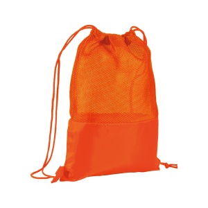 ON™ 210T polyester backpack with mesh and drawstring closure
