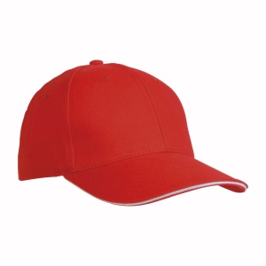ON™ Thick cotton 6-panel cap with sandwich visor and adjustable velcro strap
