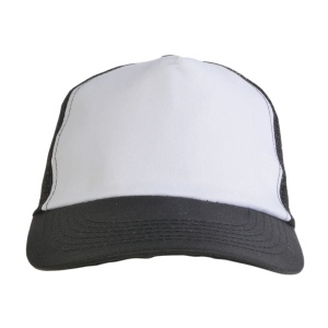 ON™ Polyester 5-panel cap with mesh crown and adjustable velcro strap