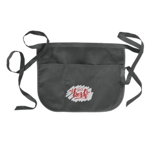 ON™ 20% cotton/80% polyester (180 g/m2) bartender apron with 3 front pockets, 49 x 34 cm