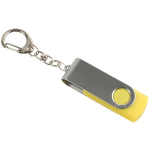 ON™ Rotatable, 4 GB, rubberised ABS/metal pen drive. Upload on request with delivery in 2 week