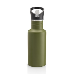ON™ Aluminium sport bottle with straw (600 ml)