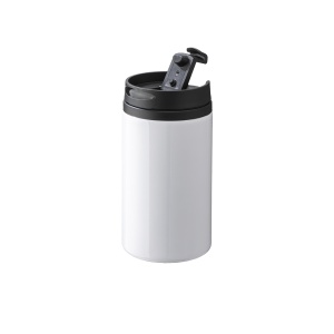 ON™ Sublimating metal mug with plastic inner wall, lid and handle
