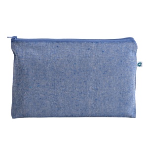 ON™ Recycled cotton beauty case 150 g/m2, with zipper.