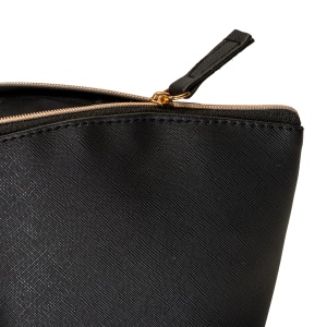 ON™ Multipurpose PU fine grain saffiano beauty case. Zipper closure and inner lining