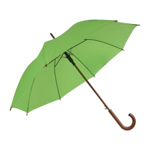 ON Automatic umbrella with wood shaft, ferrule and handle