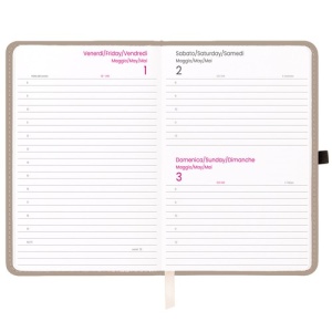 ON Daily planner 2027, thermo-varnished PU hard cover with stitching around the perimeter - Img 2