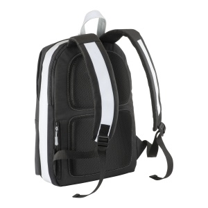 ON DEMI CANVAS Rucsac pentru laptop din pânză cu inserții/curele din piele ecologică de înaltă vizibilitate - Img 8
