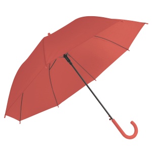 ON EVA automatic umbrella with metal shaft and curved plastic handle