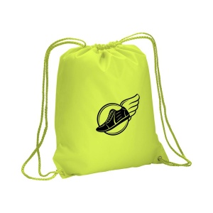 ON Fluorescent 210T polyester backpack with drawstring closure and reinforced corners - Img 12
