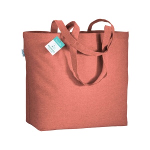 ON Geantă de cumpărături din bumbac reciclat de 190 g/m2, cu mânere lungi și clin - Img 9