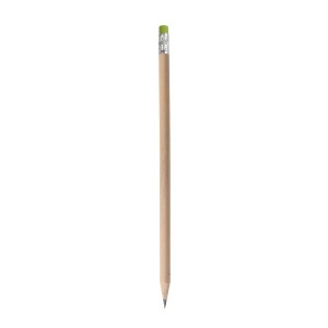 ON HB pencil in natural wood with graphite lead, cylindrical, with coloured lead (tempered)