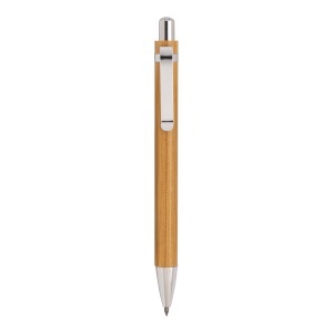 ON Long-lasting bamboo pencil with metal clip