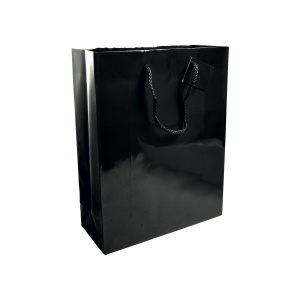 ON Sacoșă de cumpărături din hârtie laminată, 157 g/m2, cu clin și întăritură la bază, mânere tip șnur - Img 5