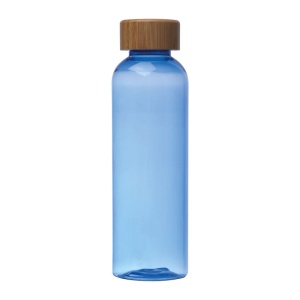 MC Sticlă de băut PET cu capac din bambus, 500ml