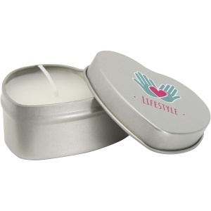 PF™ Blissful heart-shaped tin candle with vanilla aroma - Img 9