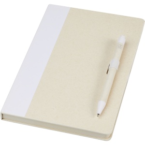 PF™ Dairy Dream A5 size reference recycled milk cartons notebook and ballpoint pen set