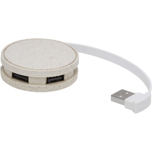 PF™ Kenzu wheat straw USB hub