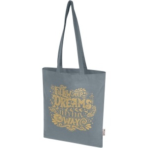 PF™ Madras Blend 140 g/m² GRS recycled cotton tote bag 7L - Img 13