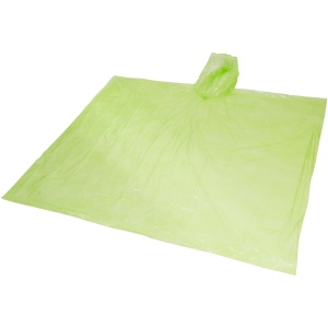 PF™ Mayan recycled plastic disposable rain poncho with storage pouch