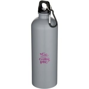 PF™ Oregon sticlă de apă mată 750 ml simplu perete din oțel inoxidabil reciclat RCS cu carabină - Img 7