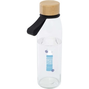 PF™ Porto 500 ml glass water bottle with silicone handle and bamboo lid - Img 10