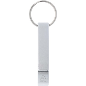 PF™ Tao RCS recycled aluminium bottle and can opener with keychain
