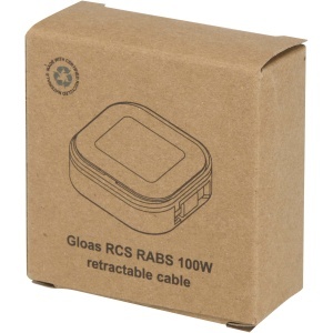 PF Baterie externă magnetică wireless Acrab de 10.000 mAh, 15W, cu alimentare de 20W - fabricată din plastic reciclat