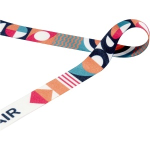 PF Leia sublimation RPET lanyard with 2 hooks