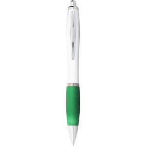 PF Nash ballpoint pen with white barrel and coloured grip (black ink) - Img 2