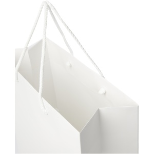 PF Pungă de hârtie integrală lucrată manual, 170 g/m2, cu mânere din șnur de plastic - 24 x 9 x 36 cm