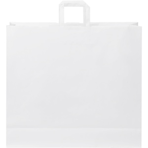 PF Pungă de hârtie kraft 90-100 g/m2 cu mânere plate - 49,5 x 14 x 44 cm