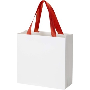 PF Smartfold 230 g/m2 paper bag with ribbon handles and matt lamination - 24 x 10 x 24 cm - Img 8