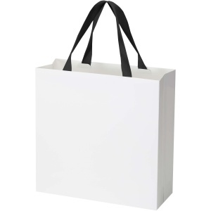 PF Smartfold 230 g/m2 paper bag with ribbon handles and matt lamination - 31 x 12 x 31 cm - Img 12