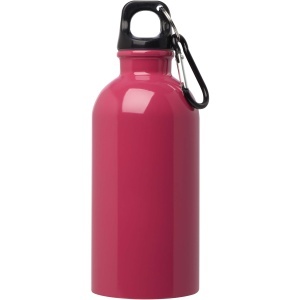 PF Sticlă de apă Oregon 400 ml din oțel inoxidabil cu perete simplu, certificată RCS, cu carabină