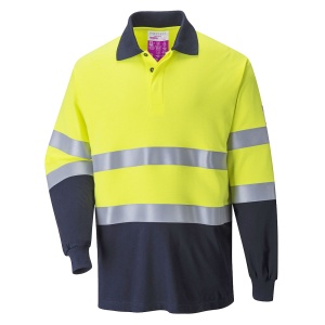 PW FR Modaflame Anti-Static Two Tone Polo Shirt