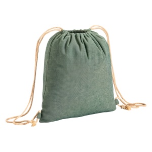 Recycled cotton backpack, 280 g/m2, with melange effect - Img 5
