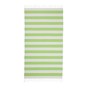 Recycled cotton fringed beach towel, size 90x170 cm - Img 3