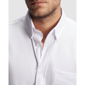 RO™ AIFOS | Cămașă bărbați mânecă scurtă | 65 % poliester / 35 % bumbac poplin | 130 gsm - Img 7