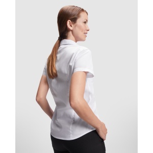 RO CĂMAȘĂ DE LUCRU CU MÂNECĂ SCURTĂ SOFIA - 65% poliester / 35% bumbac, poplin, 130 g/m². - Img 3